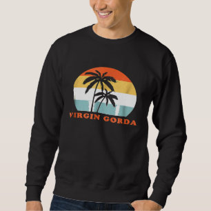 Sudadera Camiseta de regalo retro de Virgin Gorda BVI Vinta