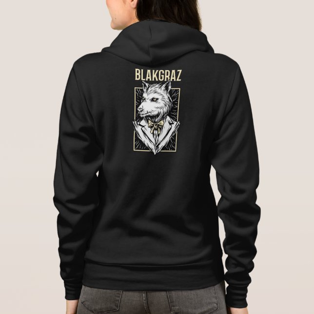 Sudadera Camiseta de retrato de Blakgraz Werewolf (Reverso)