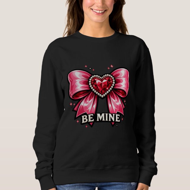 Sudadera Camiseta de San Valentín Corazón con Lazo Coquette (Anverso)