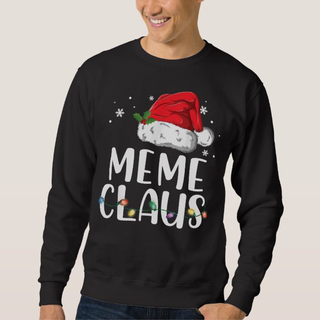 Sudadera Camiseta de Santa Navidades Pajama, gracioso meme  (Anverso)