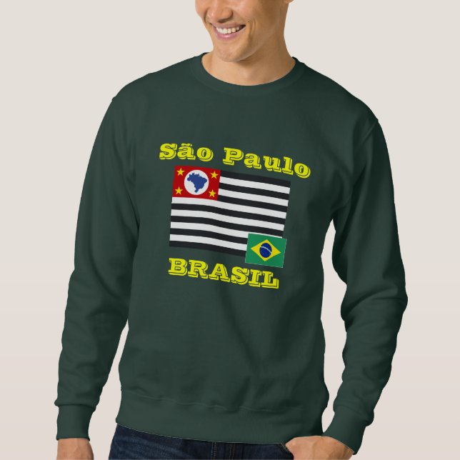 Sudadera Camiseta de São Pablo el Brasil (Anverso)