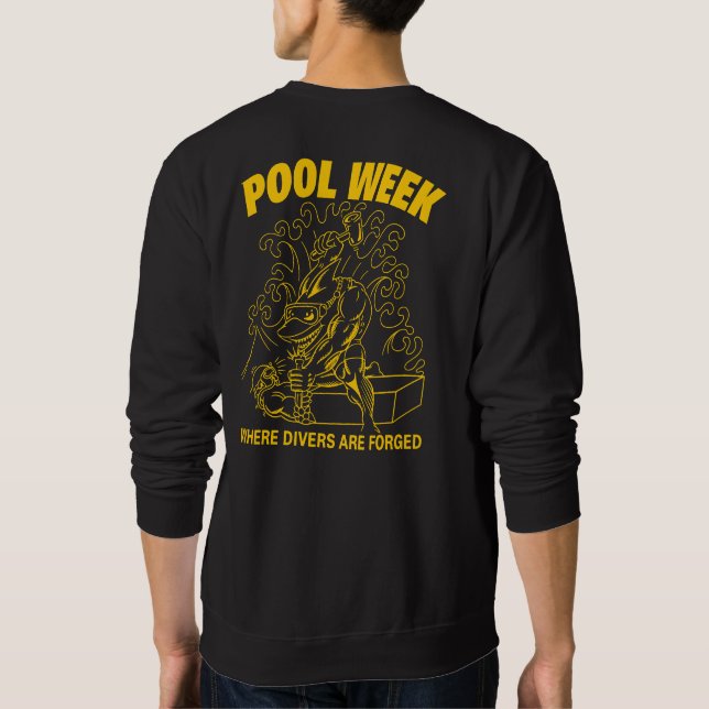 Sudadera Camiseta de Semana de Piscina (Reverso)