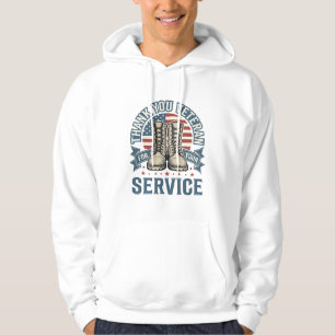 Sudadera Camiseta de Servicio Botas Patrióticas para Vetera