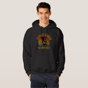 Sudadera Camiseta de Servicio Humano No Acariciar
