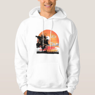 Sudadera Camiseta de Silueta de Fauna y Flora de la Hora Do