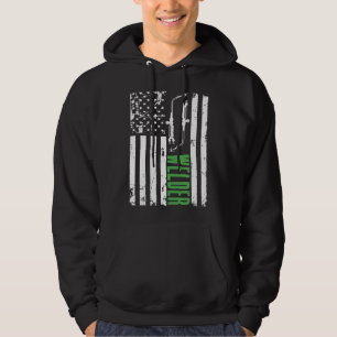 Sudadera Camiseta de soldador patriótico de bandera de EE.