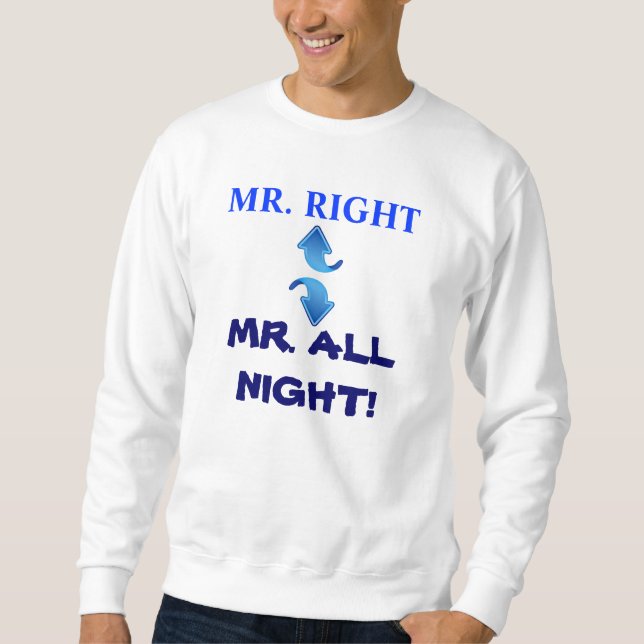 Sudadera Camiseta de Sr. ALL NIGHT (Anverso)
