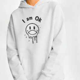 Sudadera Camiseta de streetwear con cara sonriente derretid