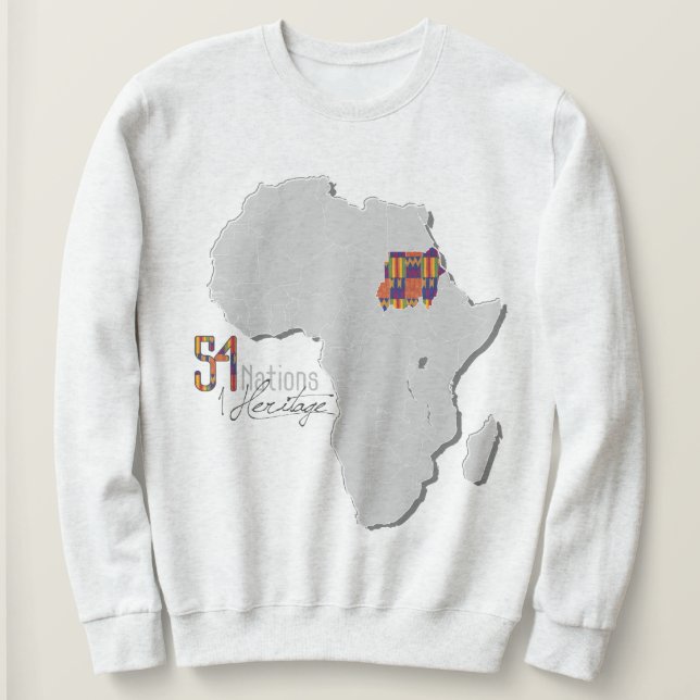 Sudadera Camiseta de "Sudán" Crewneck (Anverso del diseño)