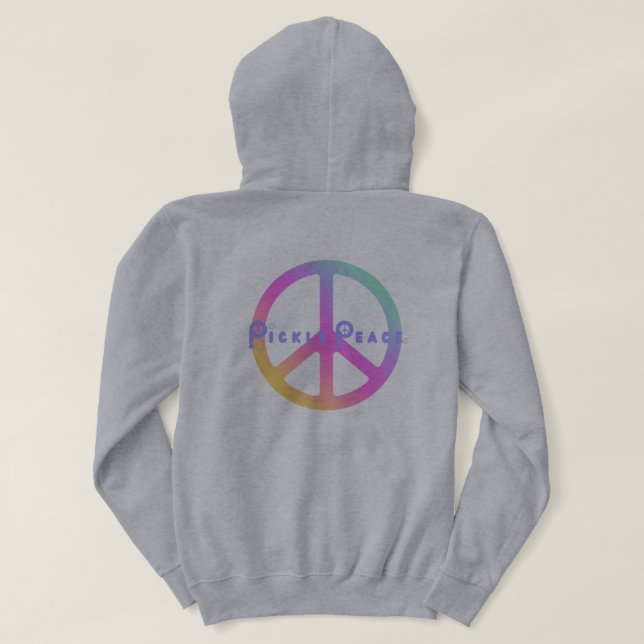 Sudadera Camiseta de sudor de pickle en pasteles (Reverso del diseño)