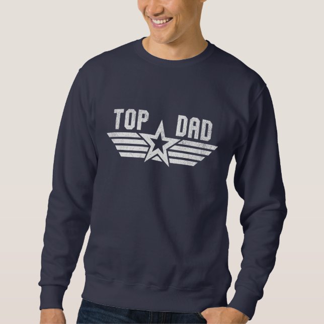 Sudadera Camiseta de sudor del regalo del Día del Padre de  (Anverso)