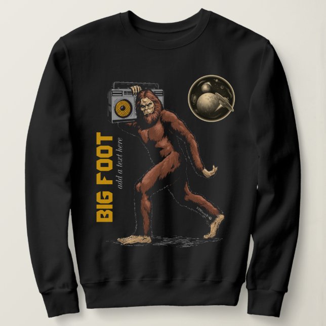 Sudadera Camiseta de suero de pie grande (Anverso del diseño)