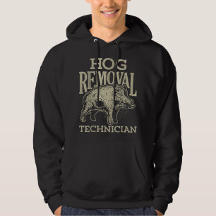 Sudadera Camiseta de Técnico de Remoción de Cerdos Caza de 