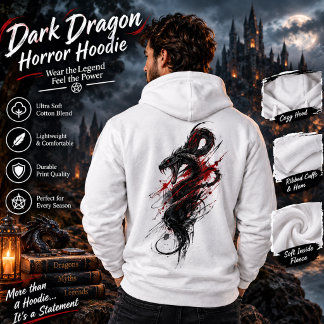 Sudadera Camiseta de terror del dragón oscuro – Dragón rojo