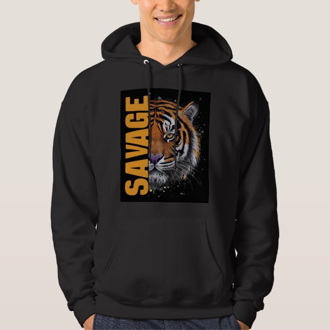 Sudadera Camiseta de tigre (Anverso)