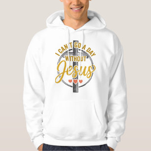 Sudadera Camiseta de tipografía cristiana de la cruz de Jes
