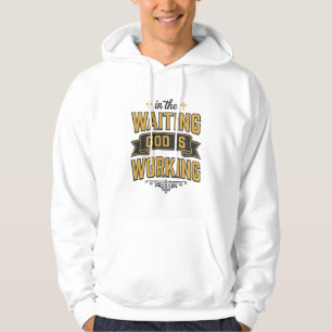 Sudadera Camiseta de tipografía vintage de fe Dios está tra