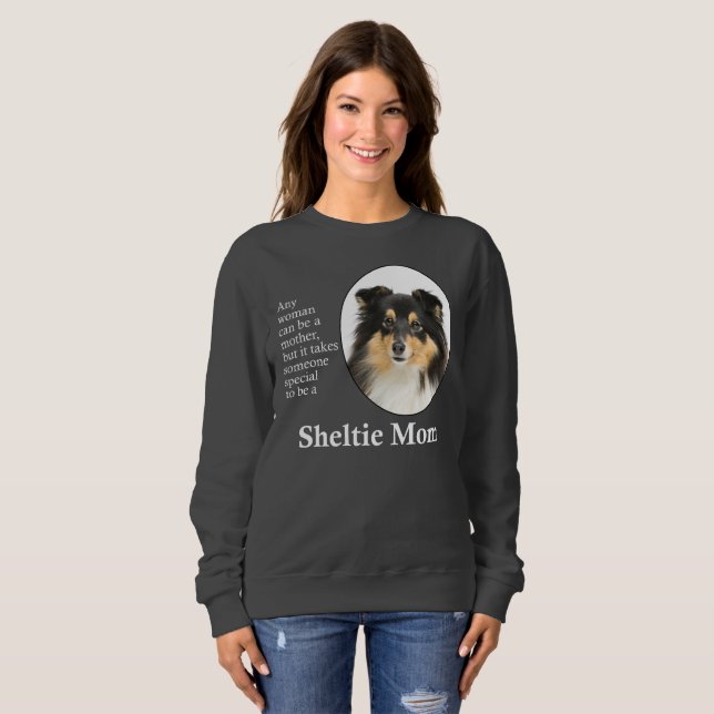 Sudadera Camiseta de tres colores Sheltie (Anverso completo)
