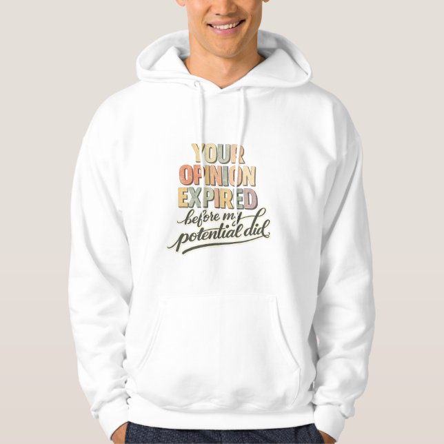 Sudadera Camiseta de tu opinión (Anverso)