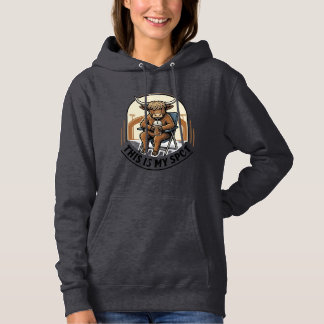 Sudadera Camiseta de vaca de béisbol con mascota de café he