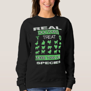 Sudadera Camiseta de veterinario médico real estudiante de