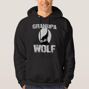 Sudadera Camiseta del abuelo lobo Familia tribu lobos coinc