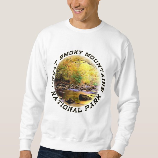 Sudadera Camiseta del adulto de Great Smoky Mountains NP (Anverso)