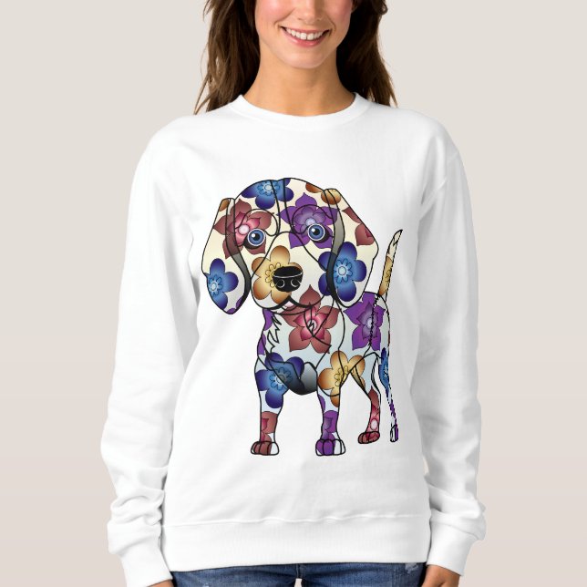 Sudadera Camiseta del beagle (Anverso)