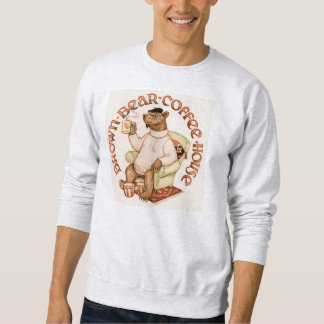 Sudadera Camiseta del café del oso de Brown