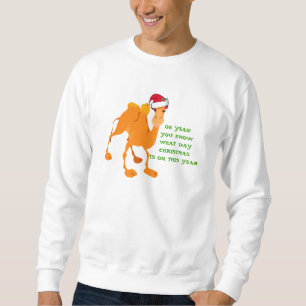 Sudadera Camiseta del camello del navidad del día de chepa
