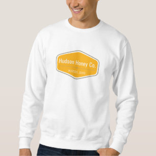 Sudadera Camiseta del cuello barco de la miel del Hudson