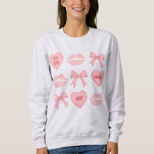 Sudadera Camiseta del Día de San Valentín de autoamor (Anverso)