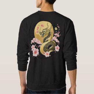 Sudadera Camiseta del Dragón de la Luna de Oro Sakura