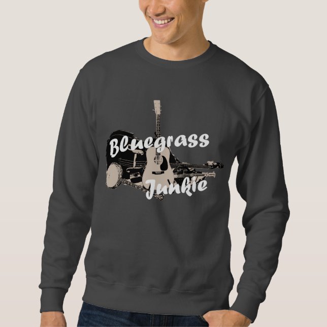 Sudadera Camiseta del drogadicto del Bluegrass (Anverso)