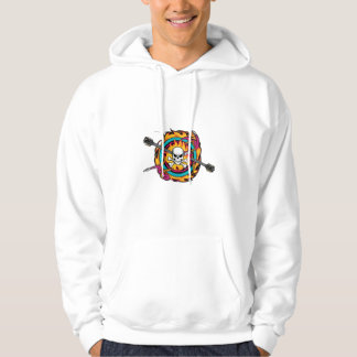 Sudadera Camiseta del emblema del rock y del rollo de cráne