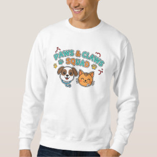 Sudadera Camiseta del equipo de veterinarios divertidos Paw