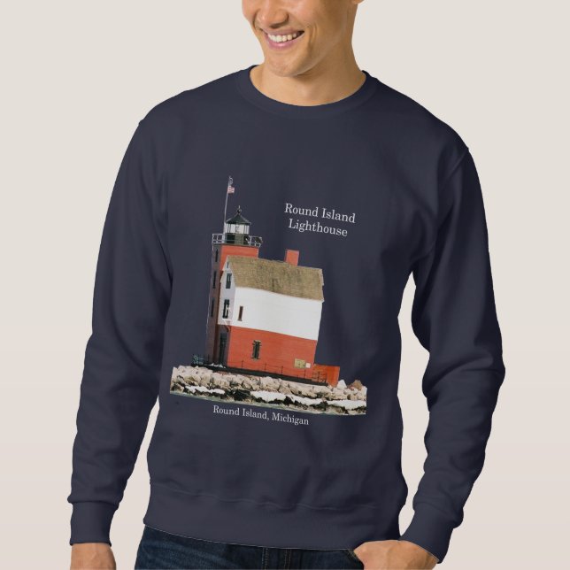Sudadera Camiseta del faro de la isla redonda (Anverso)