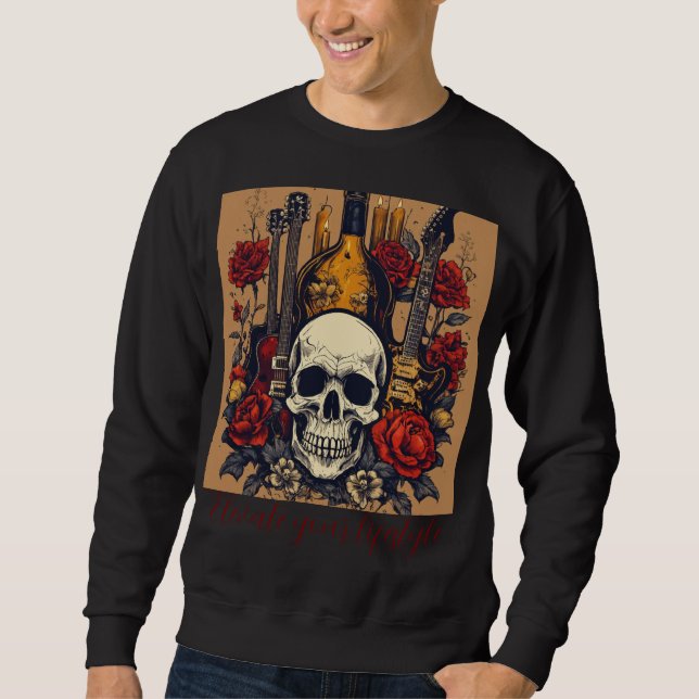 Sudadera Camiseta del Festival de Rock Skull & Strings | Im (Anverso)