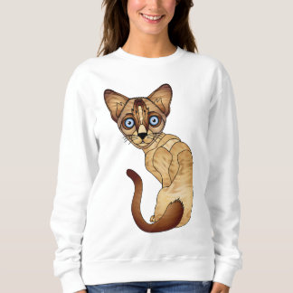 Sudadera Camiseta del gato siamés