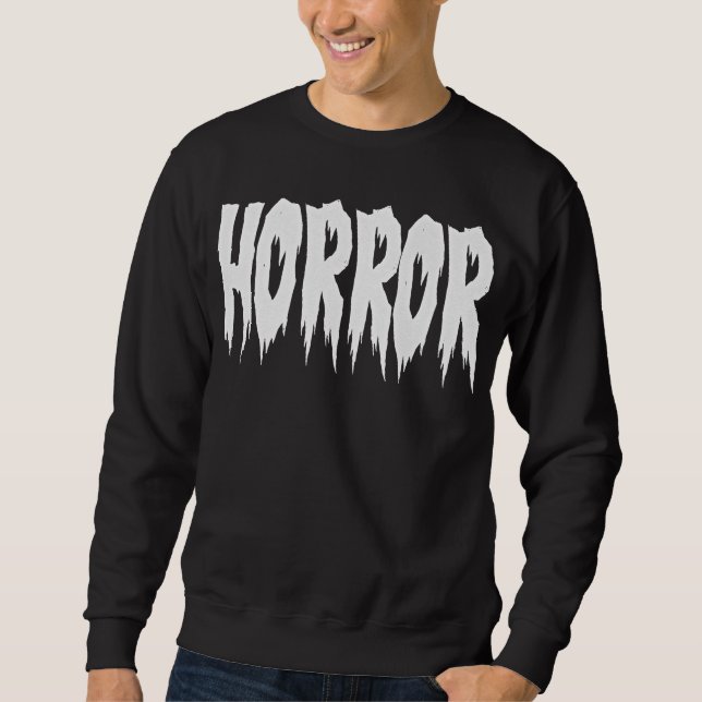 Sudadera Camiseta del horror (Anverso)