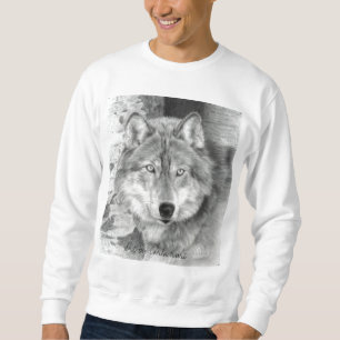 Sudadera Camiseta del lobo, unisex - para los hombres o las