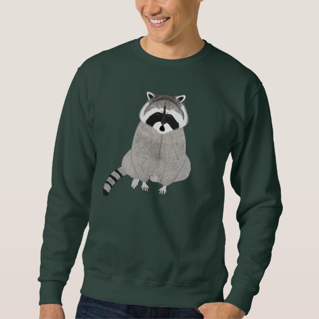 Sudadera Camiseta del mapache (Anverso)