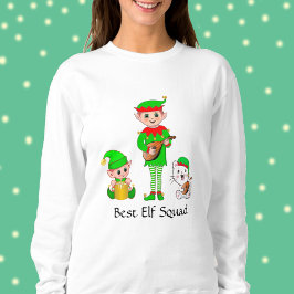 Sudadera Camiseta del Mejor Escuadrón de Elfos de Navidad M