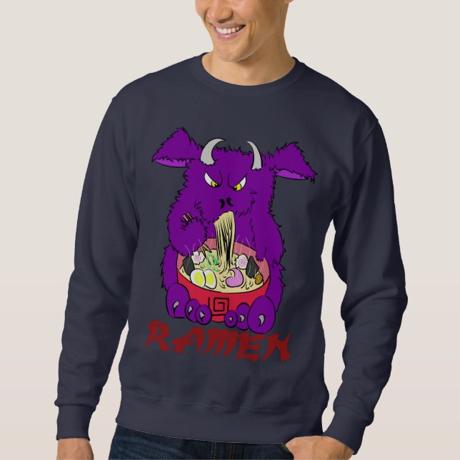 Sudadera camiseta del monstruo de los ramen (Anverso)