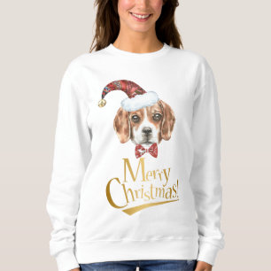 Sudadera Camiseta del navidad del beagle