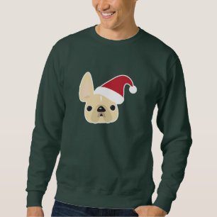 Sudadera Camiseta del navidad del bulldog francés