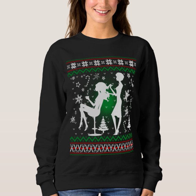 Sudadera Camiseta del navidad del estilista (Anverso)