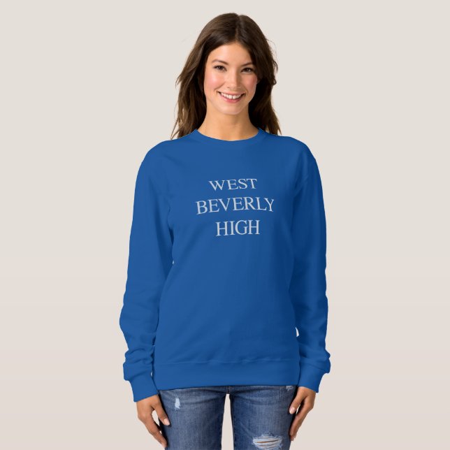 Sudadera Camiseta del oeste 90210 de la High School (Anverso completo)