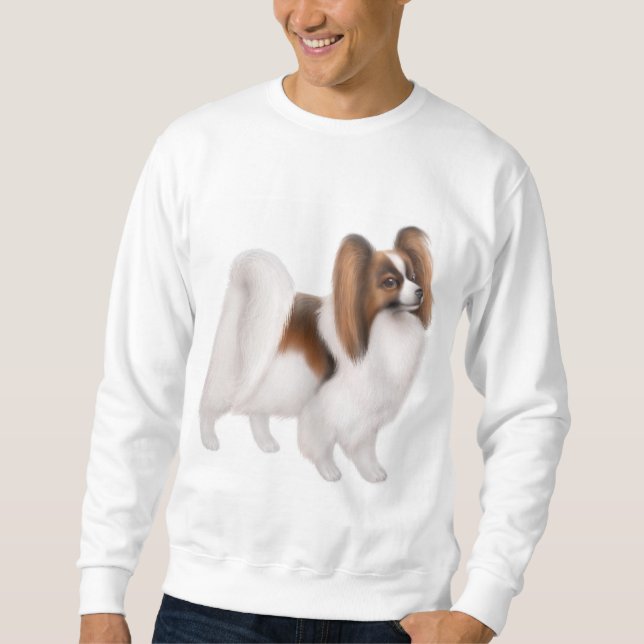 Sudadera Camiseta del perro de Papillon (Anverso)