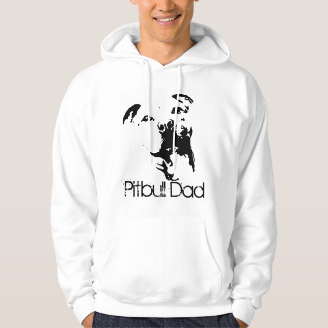 Sudadera Camiseta del perro del papá de Pitbull (Anverso)